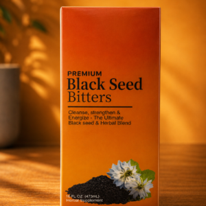 Premium Black Seed Bitters – 16 FL OZ / 473 mL (1 Bottle) | cleanse | strenghten | Energize|