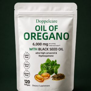 Doppelcare Oil of Oregano with Black Seed Oil, 6,000 mg Herbal Equivalent, 120pcs