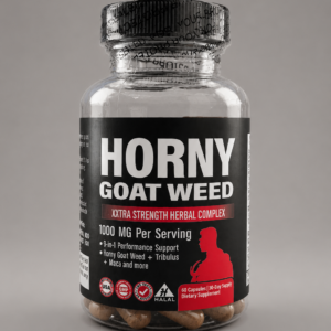 Horny Goat Weed Xxtra Strength Herbal Complex (1000 mg) – 60 Capsules (30-Day Supply / 1 Bottle)