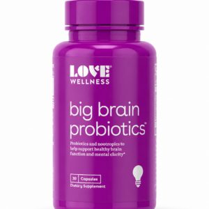 Love Wellness Big Brain Probiotics™ – 30 Capsules (1 Bottle)