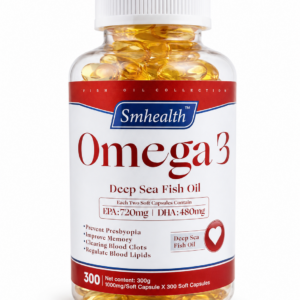 Smhealth™ Omega 3 Deep Sea Fish Oil – 300 Soft Capsules.